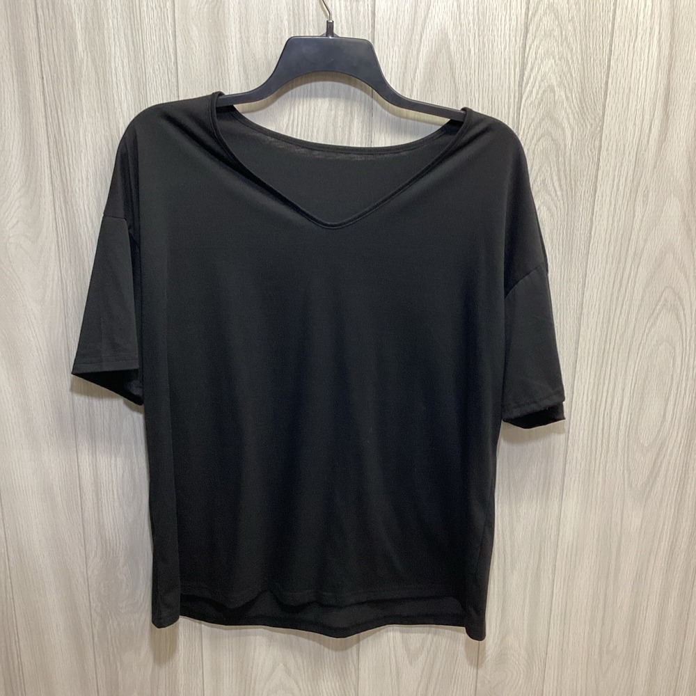 UNBRANDED Women's (Size 2XL)‎ Short Sleeve V-Neck Shirt Stretch B6H